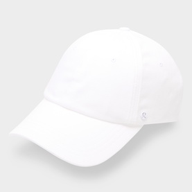 Lululemon Classic Ball Cap in white, structured six-panel design with curved brim and tonal eyelets