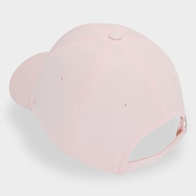 Lululemon Pink Pearl baseball cap, rear view showing adjustable back strap and curved brim, plain smooth fabric finish.