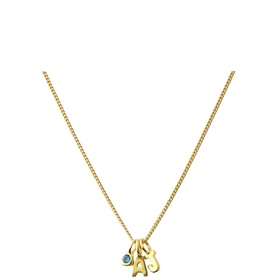 Mini Initial Charm Necklace