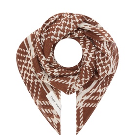 Phi Printed Square Scarf