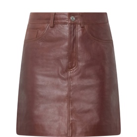 Cillie Mini Leather Skirt