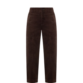 Netta Cropped Straight Leg Trousers