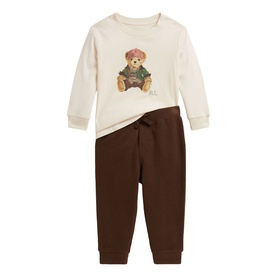 Polo Bear Logo T-Shirt & Joggers Two-Piece Set