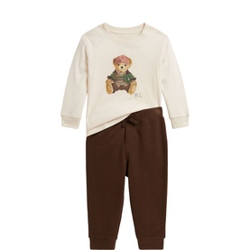 Polo Bear Logo T-Shirt & Joggers Two-Piece Set