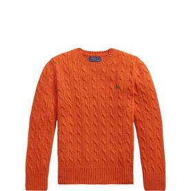 Pony Logo Cable Knitted Sweater