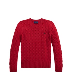 Pony Logo Cable Knitted Sweater