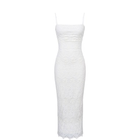 Serenella Broderie Anglaise Pencil Dress