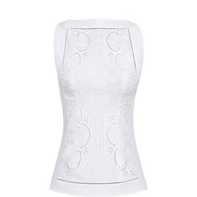 Valencia Broderie Anglais Top