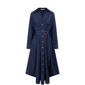 Belted Denim Shirt Dress