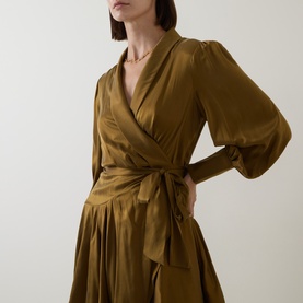 Silk Wrap Dress