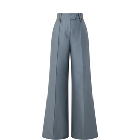 Valiant Structured Flared Leg Trousers