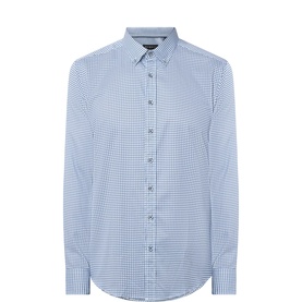 Micro Geometric Single-Cuff Casual Shirt