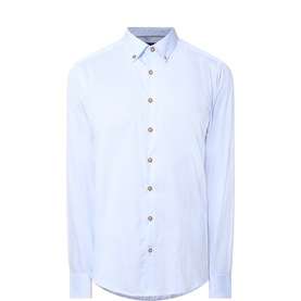 Striped Single-Cuff Casual Shirt