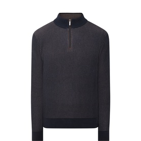 Troyer Ribbed Half-Zip Sweater