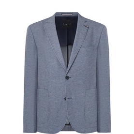 Birdseye Single-Breasted Blazer