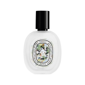 Diptyque Eau de Sens EDT, oval frosted glass bottle with botanical label and black cap, 75ml