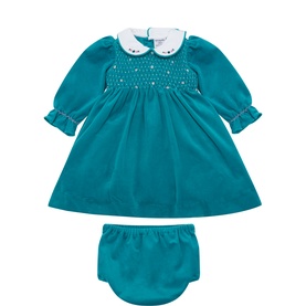 Sadie Smocked Dress & Bloomers Two-Piece Set