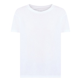 Nili Lotan white crew neck short sleeve cotton T-shirt, relaxed fit