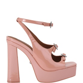Three Buckle Platform Block Heels