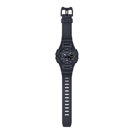 Casio G-Shock watch in black grey, featuring octagonal resin case, analogue-digital display, and black rubber strap