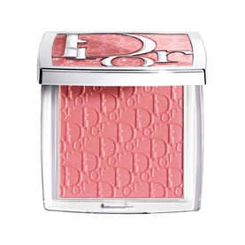 Dior Backstage Rosy Glow Blush in 106 Pomelo, compact blush powder with embossed Dior logo pattern and pink coral tone