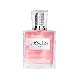 Dior Miss Dior Parfum Roller-Pearl women's fragrance in pink-tinted glass bottle with silver roller-pearl cap