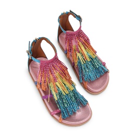 Fringe Flat Sandals
