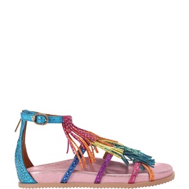 Fringe Flat Sandals