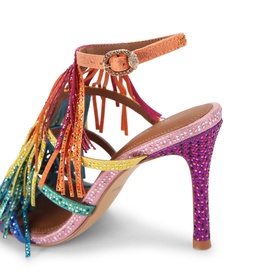 Fringe 90 Heeled Sandals