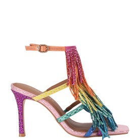 Fringe 90 Heeled Sandals