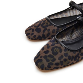 Maple Leopard Ballet Flats
