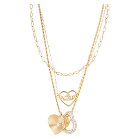 Diva Layered Claddagh Necklace