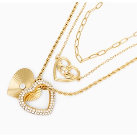 Diva Layered Claddagh Necklace