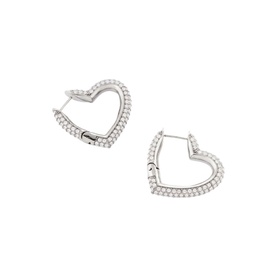 Lover Girl Heart Hoop Earrings