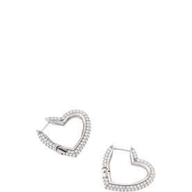 Lover Girl Heart Hoop Earrings
