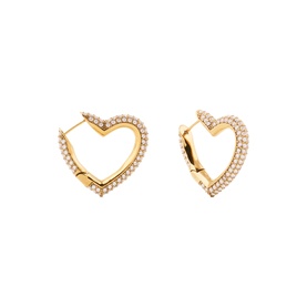 Lover Girl Heart Hoop Earrings
