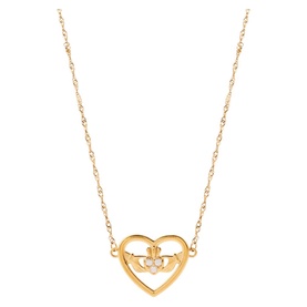 Loud Mouth Claddagh Pendant Necklace