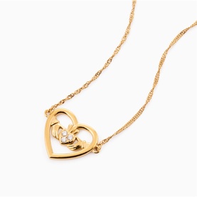 Loud Mouth Claddagh Pendant Necklace
