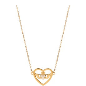 Loud Mouth Claddagh Pendant Necklace