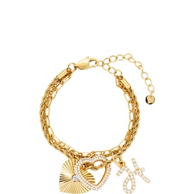 Slay Layered Claddagh Bracelet