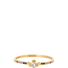 Side Eye Claddagh Bangle Bracelet