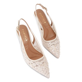 Positano Lace Slingback Pumps