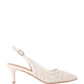 Positano Lace Slingback Pumps