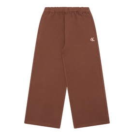 Calvin Klein children's Rocky Road wide-leg sweat bottoms with elasticated waist and small logo embroidery
