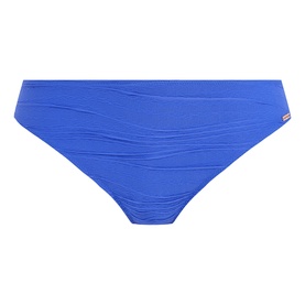 Fantasie Bikini Brief in Ultramarine, ruched fabric detail, small logo tab at hip, flattering mid-rise cut