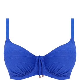 Beach Waves Underwired Gathered Full Cup Bikini Top