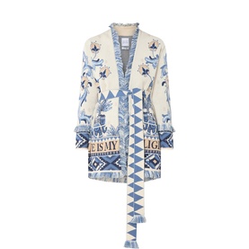 Nandita Jaquard Wrap Cardigan