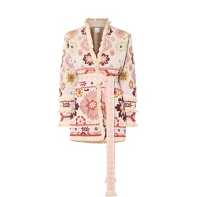 Soraya Jaquard Wrap Cardigan