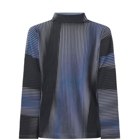 Gradient Pleated T-Shirt