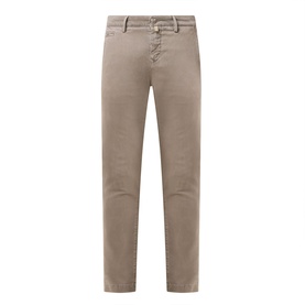 Jacob Cohen Bobby Slim Leg Chinos in Elephant Grey, slim cut with button fly fastening, belt loops and rear pockets